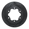 633-54284L Drilled/Slotted Brake Rotor [Black], Fits Select Ford/Lincoln/Mercury/Mazda, Position: Rear Left - image 1