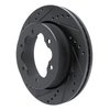 633-54284L Drilled/Slotted Brake Rotor [Black], Fits Select Ford/Lincoln/Mercury/Mazda, Position: Rear Left - image 2