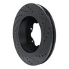 633-54284L Drilled/Slotted Brake Rotor [Black], Fits Select Ford/Lincoln/Mercury/Mazda, Position: Rear Left - image 4