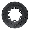633-54284R Drilled/Slotted Brake Rotor [Black], Fits Select Ford/Lincoln/Mercury/Mazda, Position: Rear Right - image 1