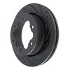 633-54284R Drilled/Slotted Brake Rotor [Black], Fits Select Ford/Lincoln/Mercury/Mazda, Position: Rear Right - image 2