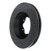 633-54284R Drilled/Slotted Brake Rotor [Black], Fits Select Ford/Lincoln/Mercury/Mazda, Position: Rear Right - image 4