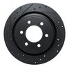 633-54289L Drilled/Slotted Brake Rotor [Black], Fits Select Ford/Lincoln/Mercury/Mazda, Position: Rear Left - image 2