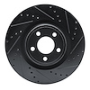 633-54294R Drilled/Slotted Brake Rotor [Black], Fits Select Ford/Lincoln/Mercury/Mazda, Position: Front Right - image 1