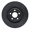 633-54296L Drilled/Slotted Brake Rotor [Black], Fits Select Ford/Lincoln/Mercury/Mazda, Position: Front Left - image 1