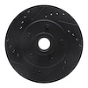633-55000L Drilled/Slotted Brake Rotor [Black], 1987-1992 Ford/Lincoln/Mercury/Mazda, Position: Front Left - image 1