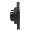 633-55000L Drilled/Slotted Brake Rotor [Black], 1987-1992 Ford/Lincoln/Mercury/Mazda, Position: Front Left - image 3