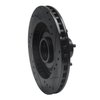 633-55000L Drilled/Slotted Brake Rotor [Black], 1987-1992 Ford/Lincoln/Mercury/Mazda, Position: Front Left - image 4