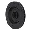 633-55001L Drilled/Slotted Brake Rotor [Black], 1984-1987 Ford/Lincoln/Mercury/Mazda, Position: Front Left - image 4