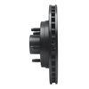 633-55001R Drilled/Slotted Brake Rotor [Black], 1984-1987 Ford/Lincoln/Mercury/Mazda, Position: Front Right - image 3