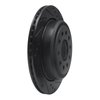 633-55003R Drilled/Slotted Brake Rotor [Black], 2003-2011 Ford/Lincoln/Mercury/Mazda, Position: Rear Right - image 2
