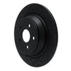 633-55005L Drilled/Slotted Brake Rotor [Black], Fits Select Ford/Lincoln/Mercury/Mazda, Position: Rear Left - image 2