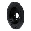 633-55005R Drilled/Slotted Brake Rotor [Black], Fits Select Ford/Lincoln/Mercury/Mazda, Position: Rear Right - image 4