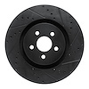 633-55006R Drilled/Slotted Brake Rotor [Black], Fits Select Ford/Lincoln/Mercury/Mazda, Position: Front Right - image 1