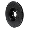 633-55006R Drilled/Slotted Brake Rotor [Black], Fits Select Ford/Lincoln/Mercury/Mazda, Position: Front Right - image 4