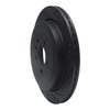 633-55009R Drilled/Slotted Brake Rotor [Black], 2013-2016 Ford/Lincoln/Mercury/Mazda, Position: Rear Right - image 2