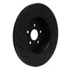 633-55010R Drilled/Slotted Brake Rotor [Black], Fits Select Ford/Lincoln/Mercury/Mazda, Position: Rear Right - image 4