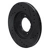 633-56000L Drilled/Slotted Brake Rotor [Black], 1986-1994 Ford/Lincoln/Mercury/Mazda, Position: Front Left - image 1