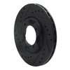 633-56000L Drilled/Slotted Brake Rotor [Black], 1986-1994 Ford/Lincoln/Mercury/Mazda, Position: Front Left - image 2