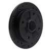 633-56001L Drilled/Slotted Brake Rotor [Black], 1987-1994 Ford/Lincoln/Mercury/Mazda, Position: Rear Left - image 2