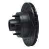 633-56008L Drilled/Slotted Brake Rotor [Black], 1979-1991 Ford/Lincoln/Mercury/Mazda, Position: Front Left - image 2