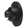 633-56008R Drilled/Slotted Brake Rotor [Black], 1979-1991 Ford/Lincoln/Mercury/Mazda, Position: Front Right - image 2