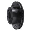 633-56009R Drilled/Slotted Brake Rotor [Black], 1991-1994 Ford/Lincoln/Mercury/Mazda, Position: Front Right - image 2