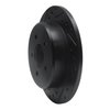 633-56010L Drilled/Slotted Brake Rotor [Black], 1991-1995 Ford/Lincoln/Mercury/Mazda, Position: Rear Left - image 2