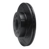 633-56012R Drilled/Slotted Brake Rotor [Black], 1995-1997 Ford/Lincoln/Mercury/Mazda, Position: Front Right - image 2