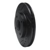 633-56013L Drilled/Slotted Brake Rotor [Black], 1995-2002 Ford/Lincoln/Mercury/Mazda, Position: Front Left - image 2