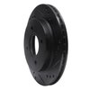 633-56014R Drilled/Slotted Brake Rotor [Black], 1995-2002 Ford/Lincoln/Mercury/Mazda, Position: Rear Right - image 2
