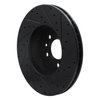 633-56016L Drilled/Slotted Brake Rotor [Black], 1998-2002 Ford/Lincoln/Mercury/Mazda, Position: Front Left - image 4