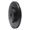 633-56017R Drilled/Slotted Brake Rotor [Black], 1998-2002 Ford/Lincoln/Mercury/Mazda, Position: Front Right - image 2