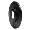 633-56018R Drilled/Slotted Brake Rotor [Black], 1963-1986 Multiple Makes/Models, Position: Front Right - image 2