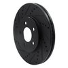 633-56019L Drilled/Slotted Brake Rotor [Black], 2003-2011 Ford/Lincoln/Mercury/Mazda, Position: Front Left - image 2