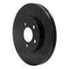 633-56019R Drilled/Slotted Brake Rotor [Black], 2003-2011 Ford/Lincoln/Mercury/Mazda, Position: Front Right - image 2