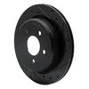 633-56020R Drilled/Slotted Brake Rotor [Black], 2003-2011 Ford/Lincoln/Mercury/Mazda, Position: Rear Right - image 2