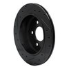 633-56020R Drilled/Slotted Brake Rotor [Black], 2003-2011 Ford/Lincoln/Mercury/Mazda, Position: Rear Right - image 4