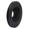 633-57001R Drilled/Slotted Brake Rotor [Black], 1988-1989 Ford/Lincoln/Mercury/Mazda, Position: Front Right - image 4