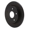633-57002L Drilled/Slotted Brake Rotor [Black], 1988-1989 Ford/Lincoln/Mercury/Mazda, Position: Rear Left - image 2