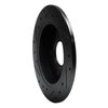 633-57002R Drilled/Slotted Brake Rotor [Black], 1988-1989 Ford/Lincoln/Mercury/Mazda, Position: Rear Right - image 4