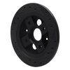 633-58000L Drilled/Slotted Brake Rotor [Black], 1986-1989 Acura/Honda, Position: Rear Left - image 4