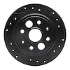 633-58000R Drilled/Slotted Brake Rotor [Black], 1986-1989 Acura/Honda, Position: Rear Right - image 1