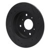 633-58002L Drilled/Slotted Brake Rotor [Black], 1987-1990 Acura/Honda, Position: Rear Left - image 4