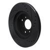 633-58003L Drilled/Slotted Brake Rotor [Black], 1987-1990 Acura/Honda, Position: Front Left - image 4