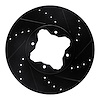 633-58006R Drilled/Slotted Brake Rotor [Black], 1992-1998 Acura/Honda, Position: Front Right - image 1