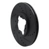 633-58006R Drilled/Slotted Brake Rotor [Black], 1992-1998 Acura/Honda, Position: Front Right - image 2