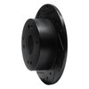 633-58007L Drilled/Slotted Brake Rotor [Black], 1992-1994 Acura/Honda, Position: Rear Left - image 2