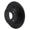 633-58007R Drilled/Slotted Brake Rotor [Black], 1992-1994 Acura/Honda, Position: Rear Right - image 2