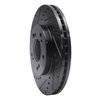 633-58008L Drilled/Slotted Brake Rotor [Black], 1993-1995 Acura/Honda, Position: Front Left - image 2